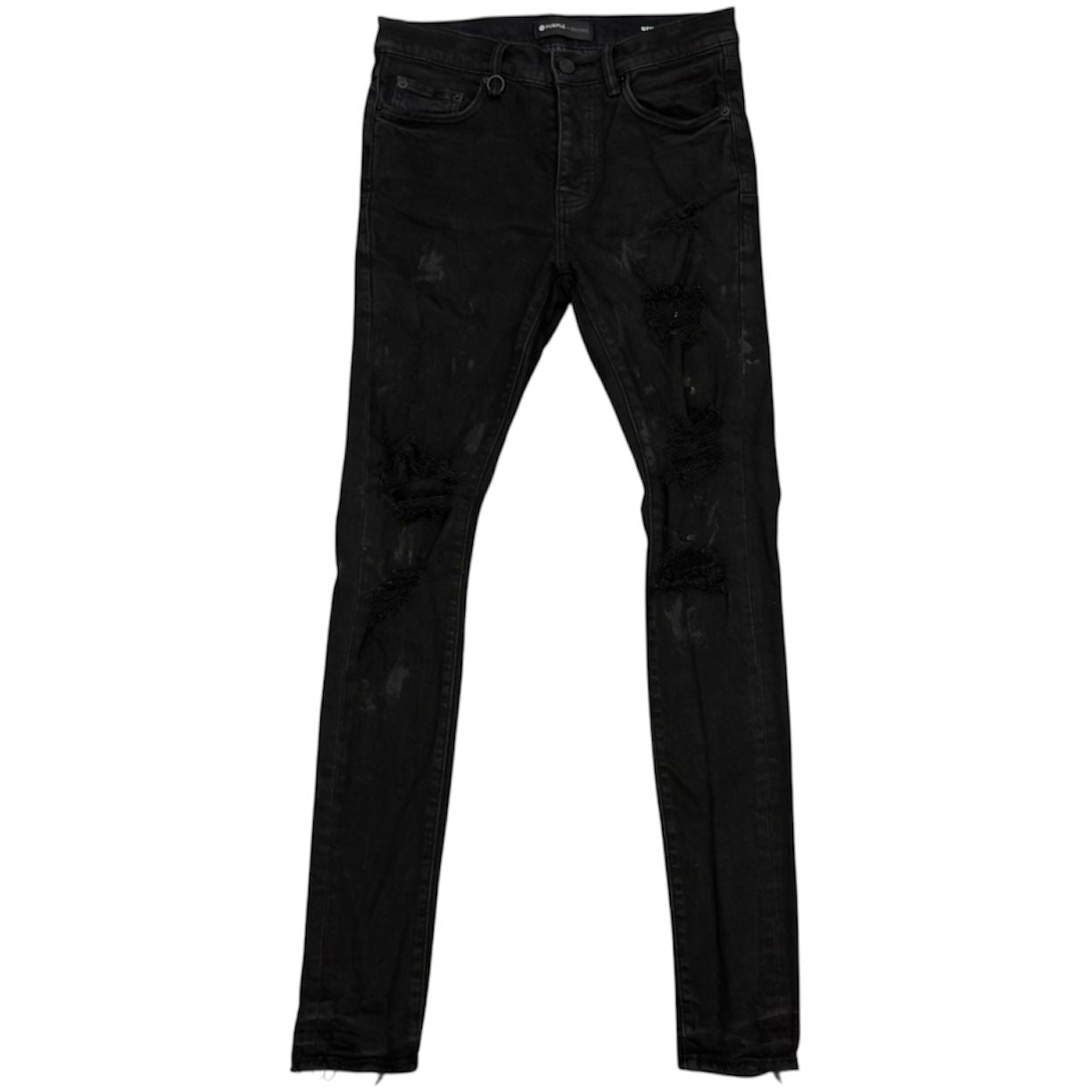 Purple Brand P001 Denim Jeans (Black Oil Spotted) - Preowned