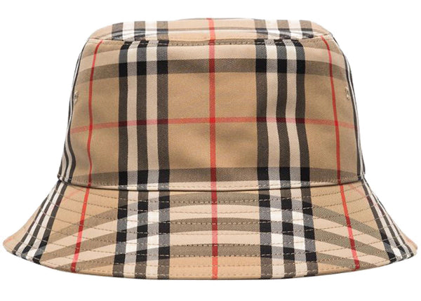 Burberry Vintage Check Bucket Hat Archive Beige - Preowned