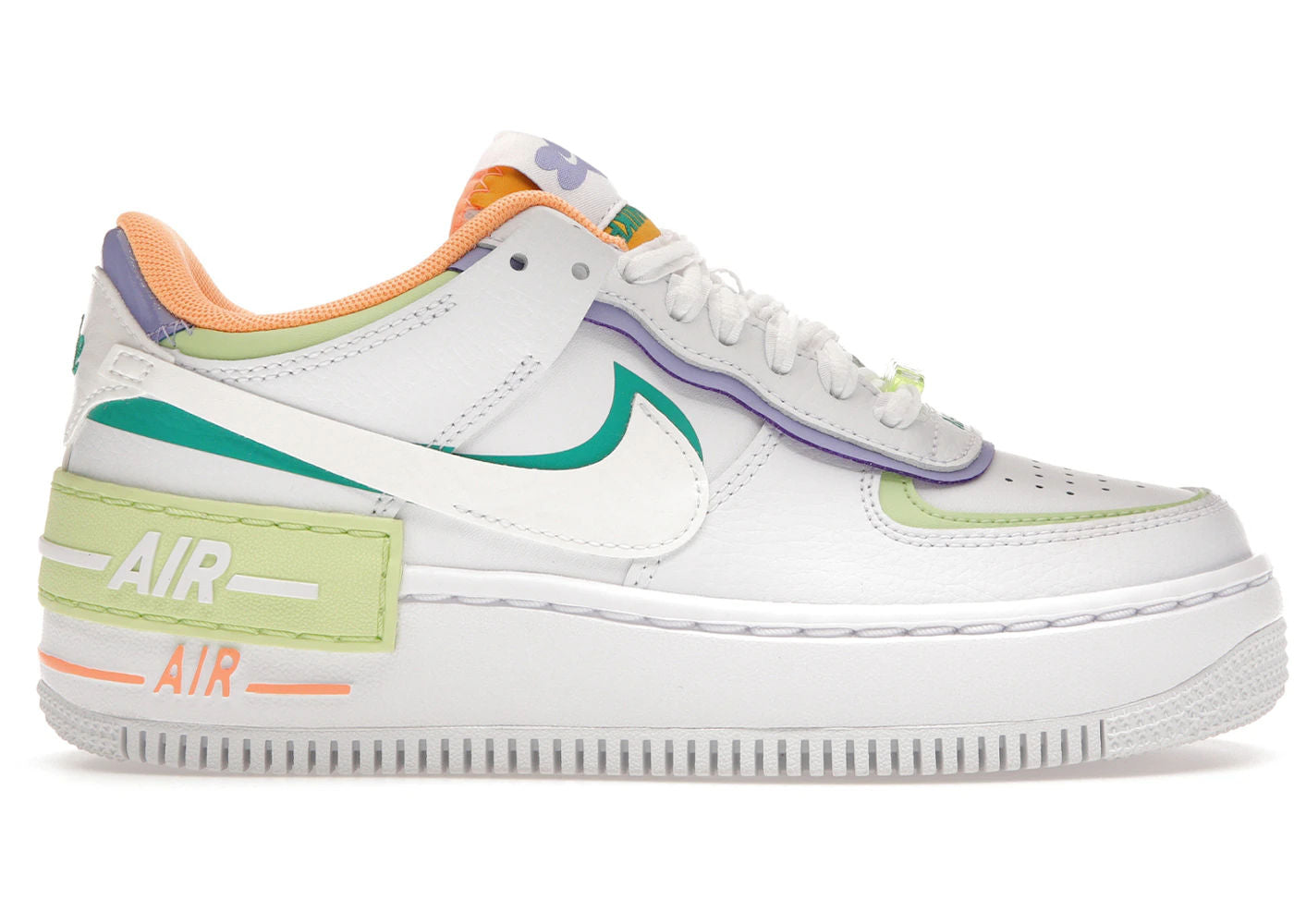 Nike Air Force 1 Low Shadow White Peach Cream Lime (Women's) - Preowned