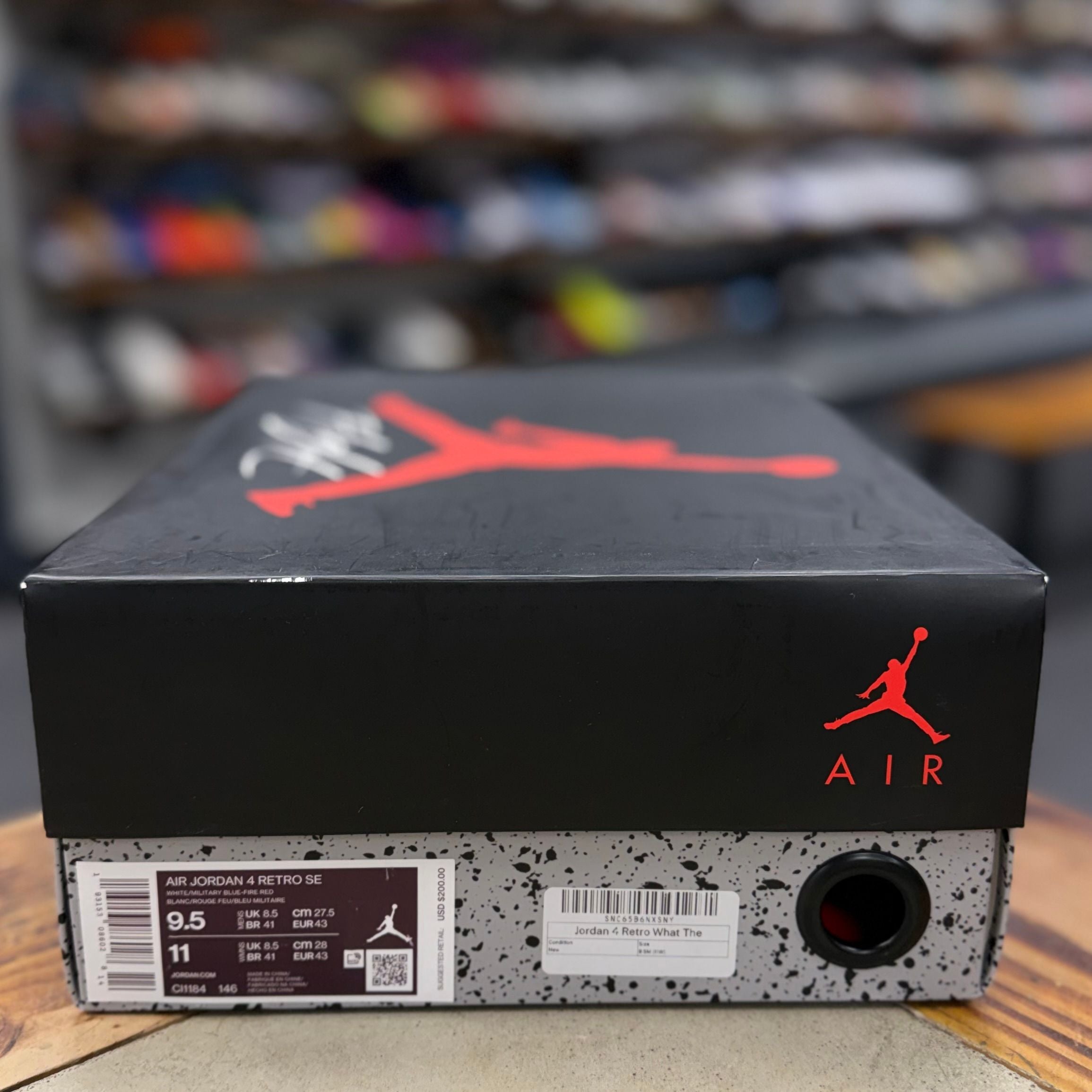 BRAND NEW STEAL - Jordan 4 Retro What The