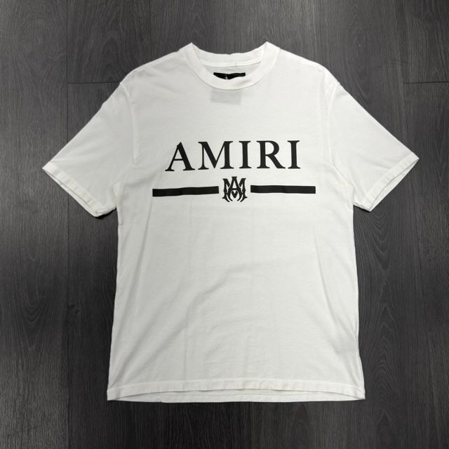 AMIRI MA Bar Logo Tee (White) - Preowned