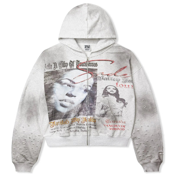 Vale Forever Valley Fest Zip-Up Hoodie (Grey) - Preowned