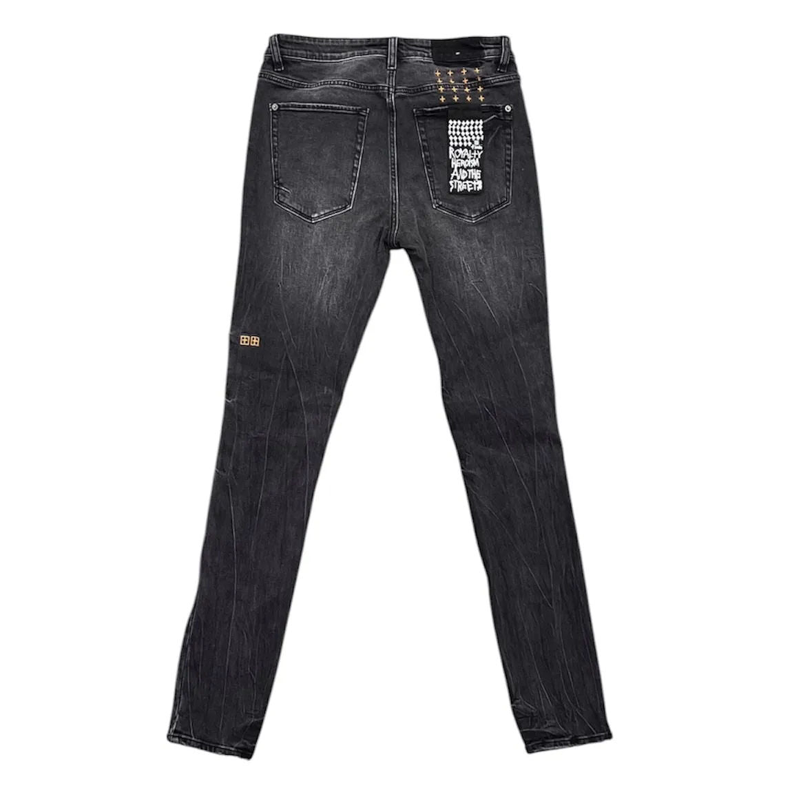 Ksubi Van Winkle Sonic Trashed Denim (Black) - Preowned
