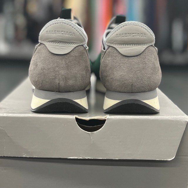 Balenciaga Race Runner Grey Green - Preowned