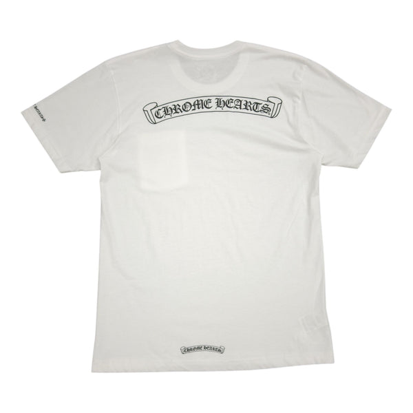 Chrome Hearts Scroll Logo Pocket Tee (White) - Preowned