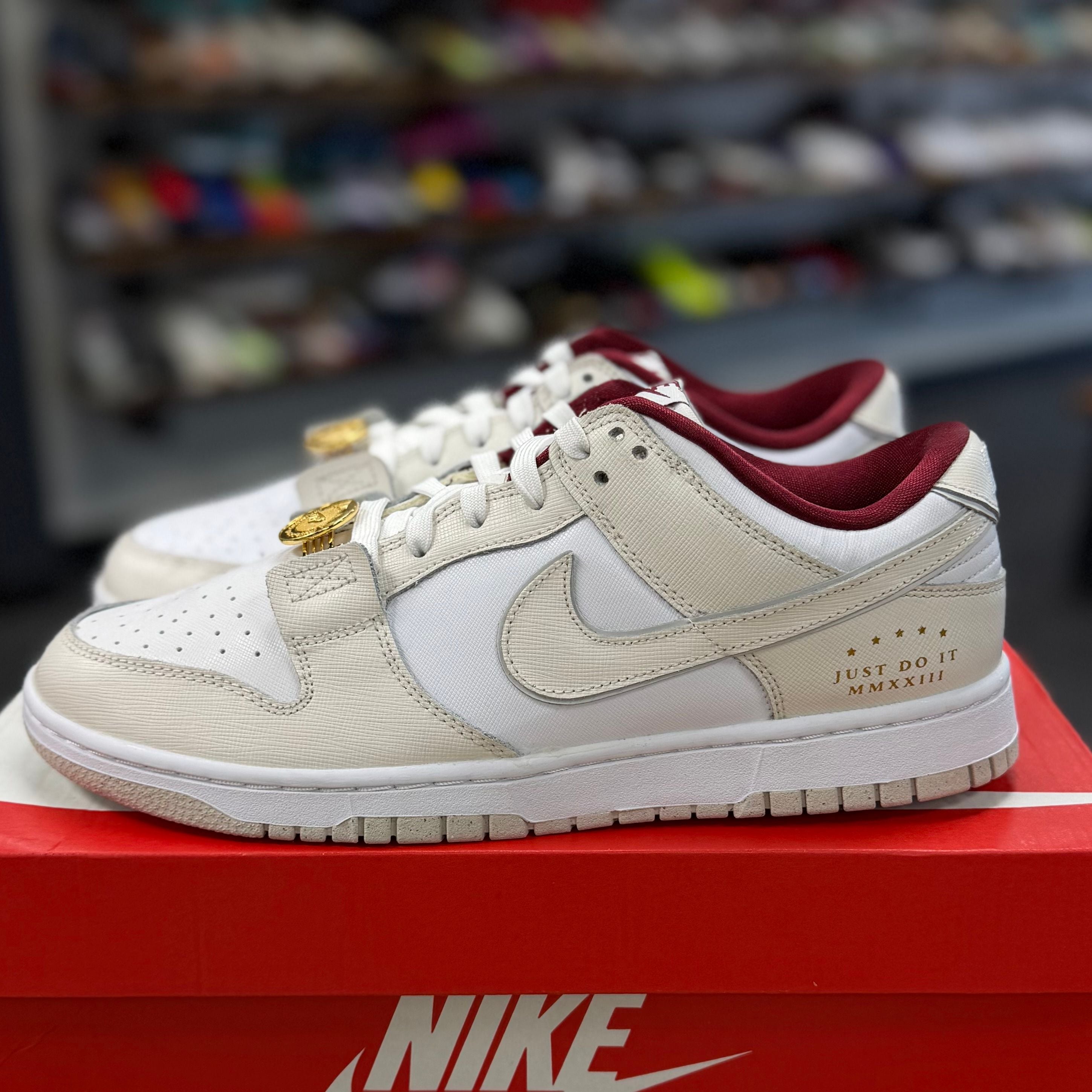 BRAND NEW STEAL - Nike Dunk Low SE Just Do It White Phantom (Women's)