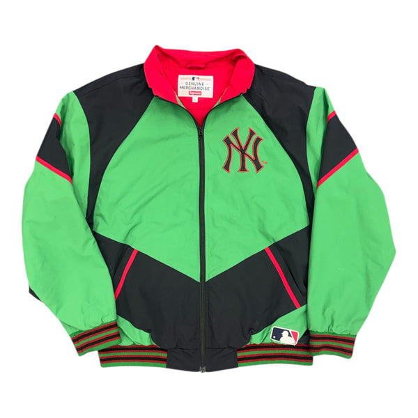 Supreme x New York Yankees Track Jacket Green - Preowned
