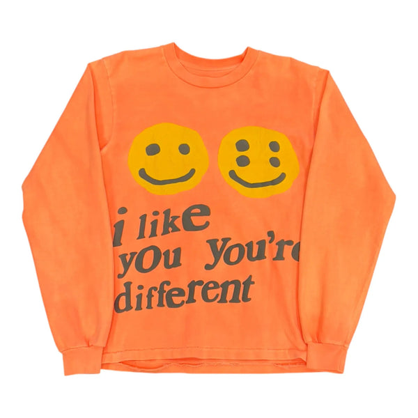 Cactus Plant Flea Market I Like You You're Different Long Sleeve  (Neon Orange/Peach)  - Preowned