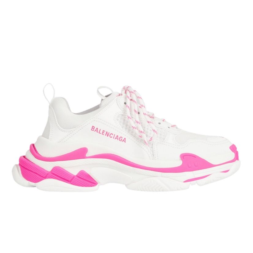 Balenciaga Triple S (White Flou Pink) (Kids)