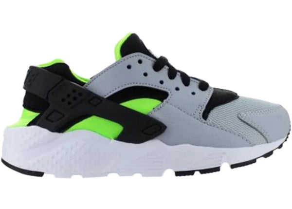 Nike Air Huarache Wolf Grey Electric Green (GS) - Preowned