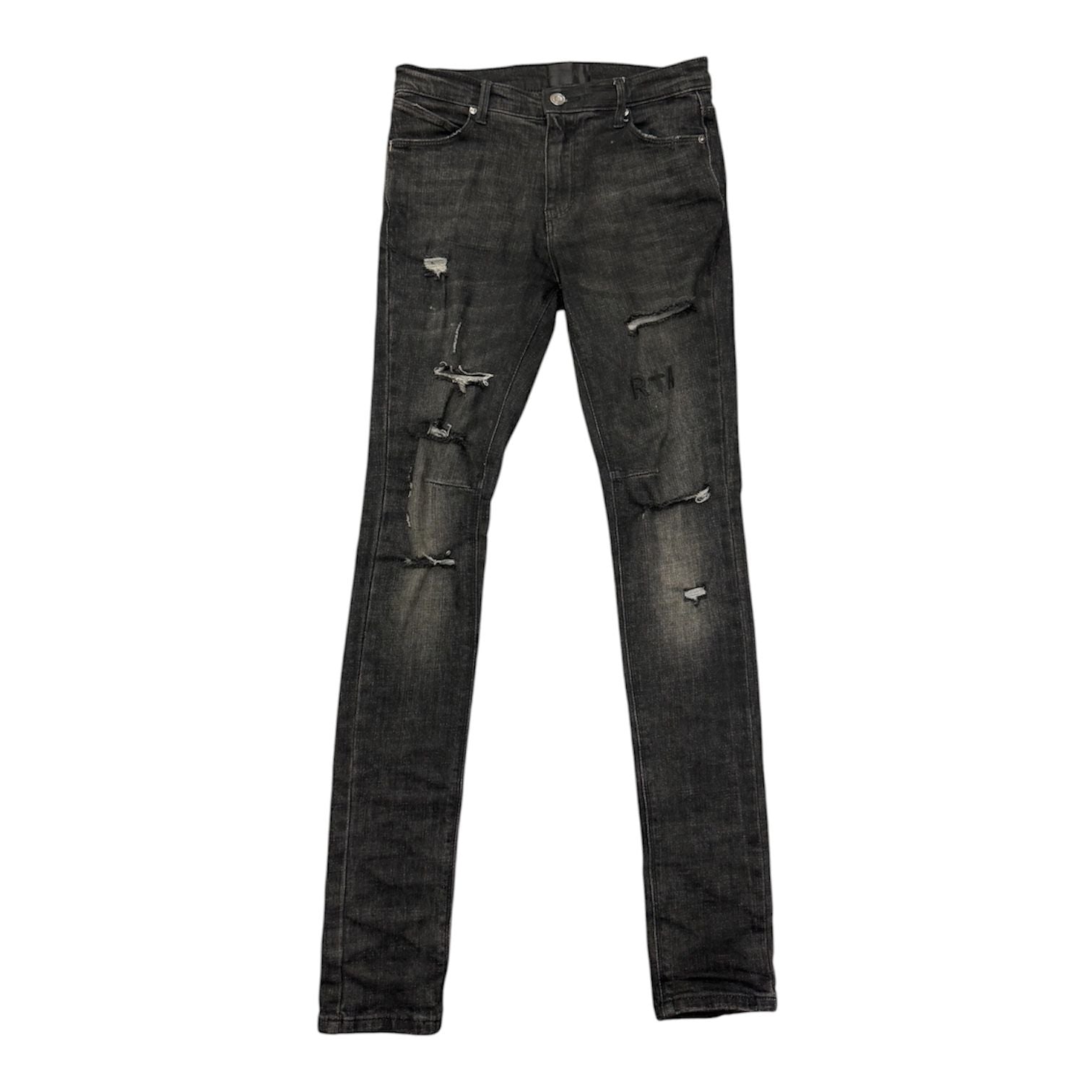 RTA Distressed Jeans (Black) - Preowned