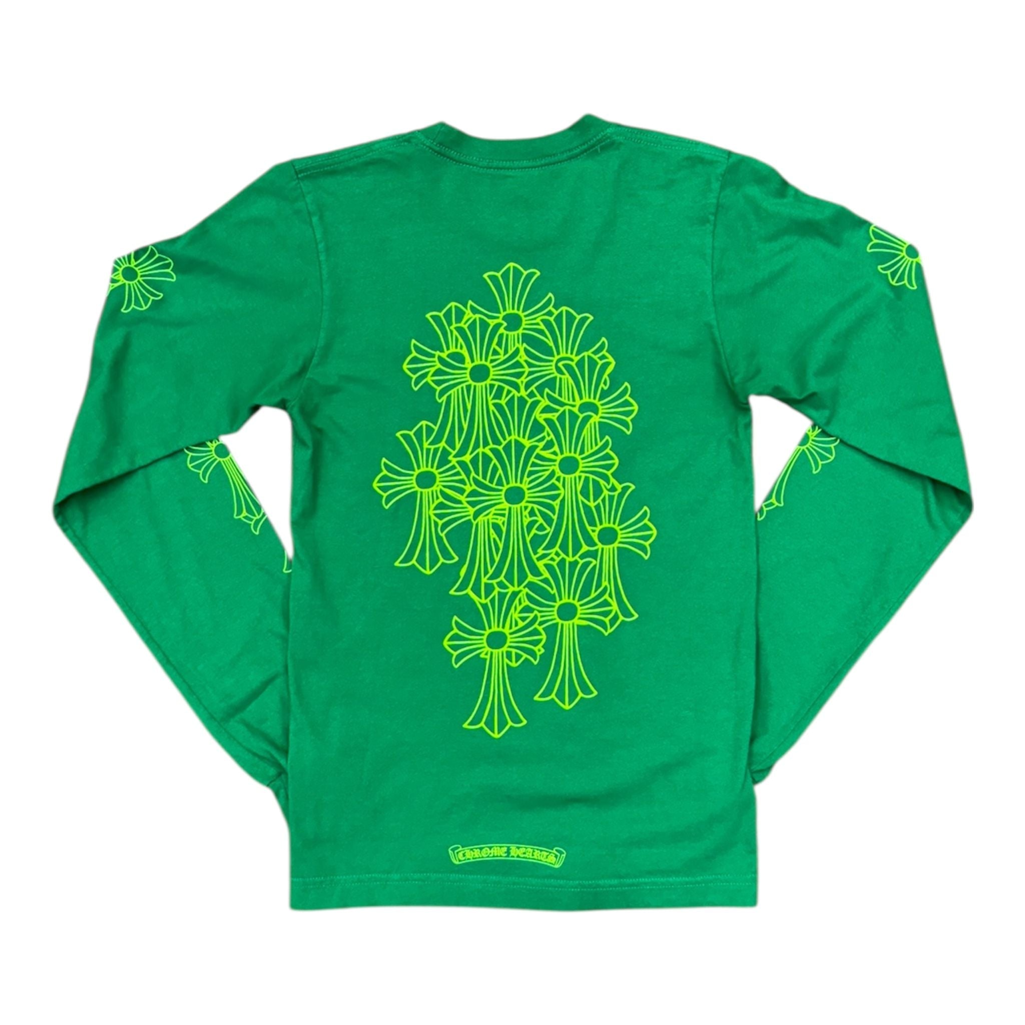Chrome Hearts Cemetery Cross L/S (Green) - Preowned