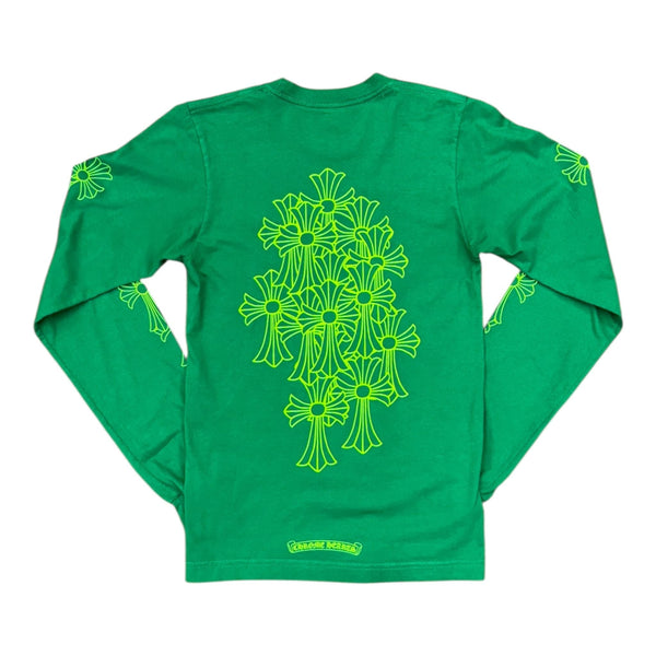 Chrome Hearts Cemetery Cross L/S (Green) - Preowned