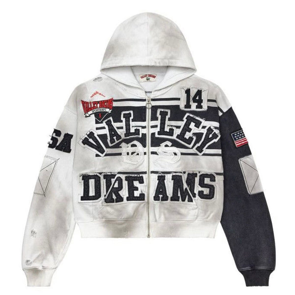 Vale Forever Collage Zip Up (Mono) - Preowned