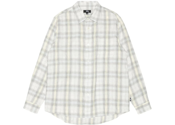 Stussy Beach Plaid Shirt (SS25) Off White