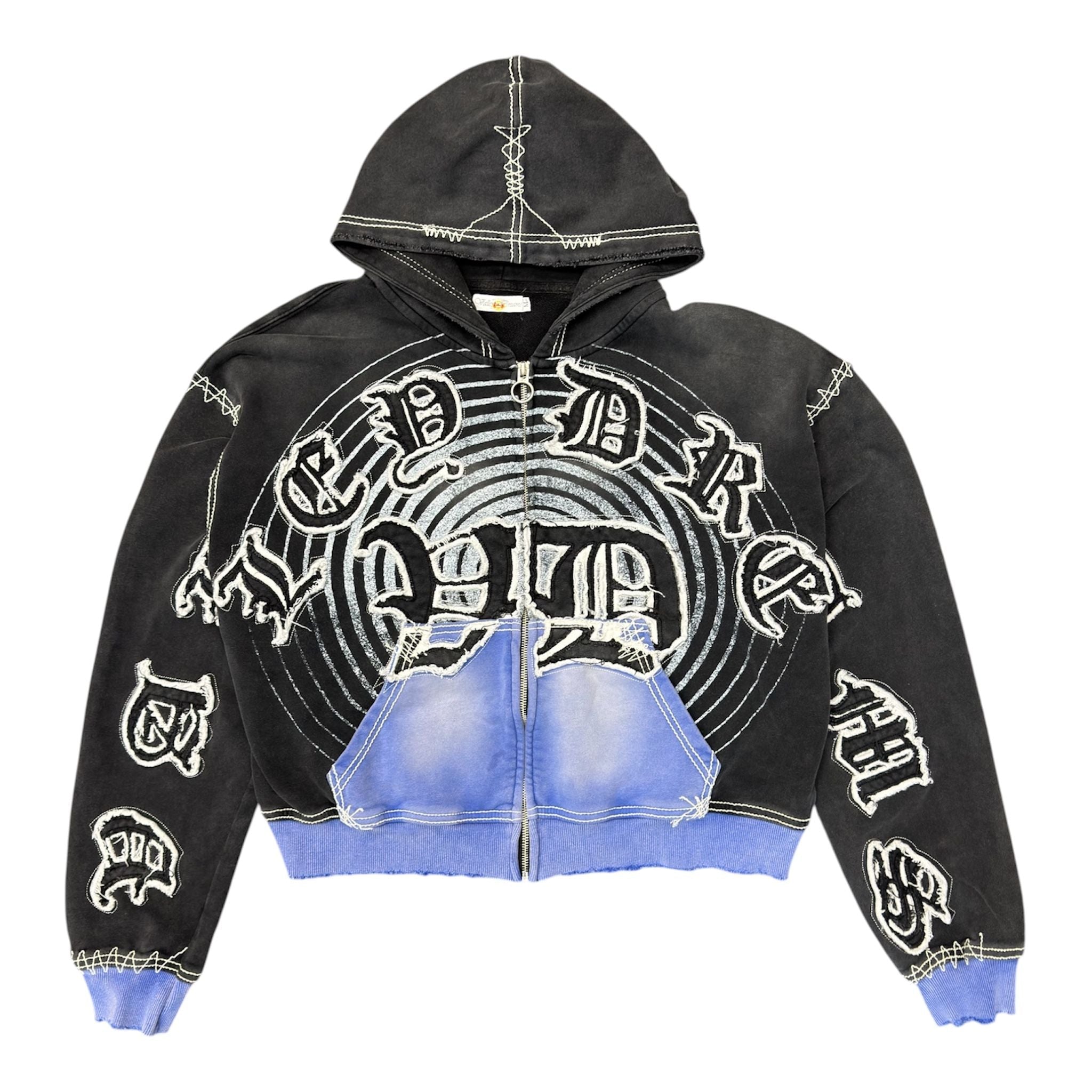 Vale Forever Hypnotiq Zip Up (Black/Blue) - Preowned