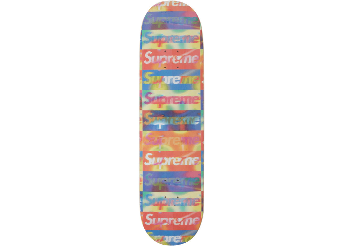 Supreme Distorted Logo Skateboard Deck (Yellow)