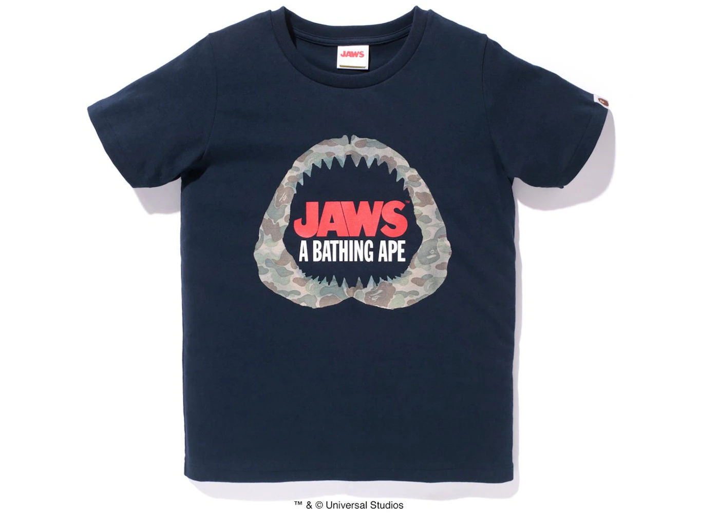 BAPE Jaws Tee 03 L Navy - Preowned
