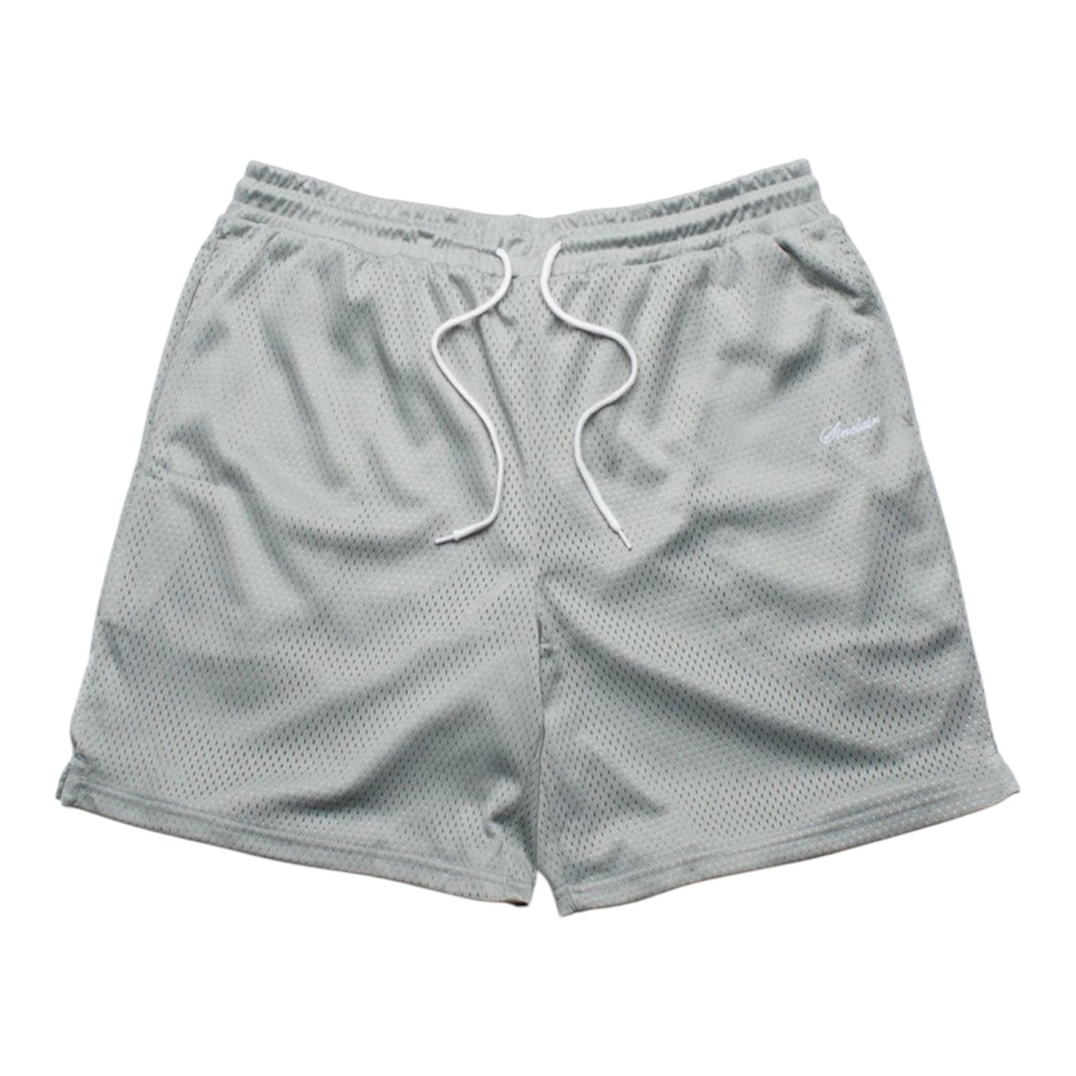 Sinclair Mini Script Mesh Shorts (Grey)