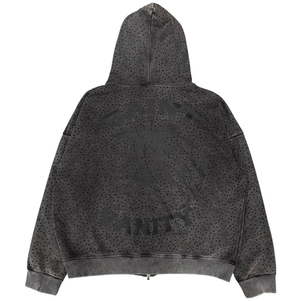 Saint Vanity VVS Logo Zip Up Hoodie (Black) - Preowned