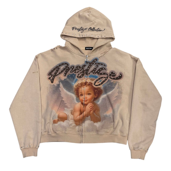 Prestige Angel Zip Up (Cream) - Preowned