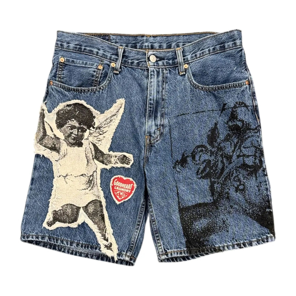 Deadby5am Angel Denim Shorts (Blue) - Preowned