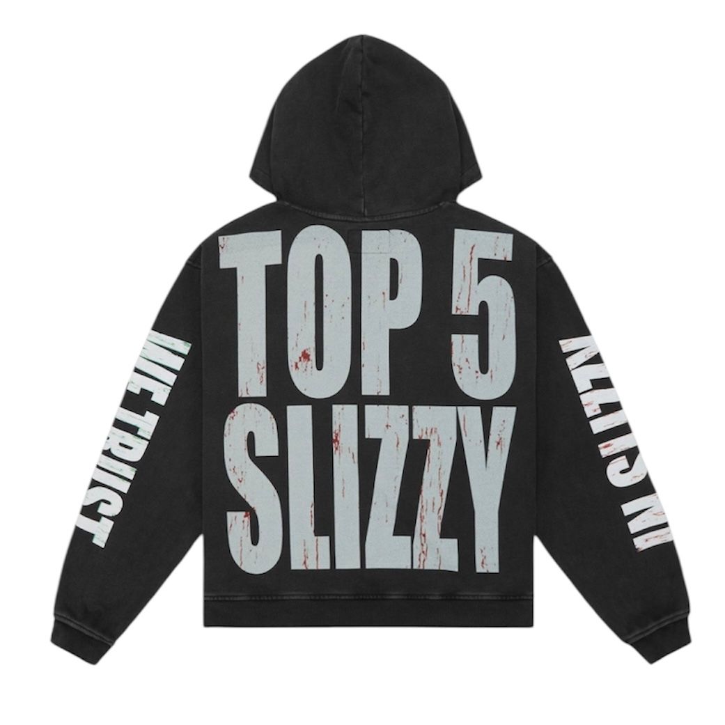 Godspeed Top 5 Slizzy VVS Hoodie (Black Wash)