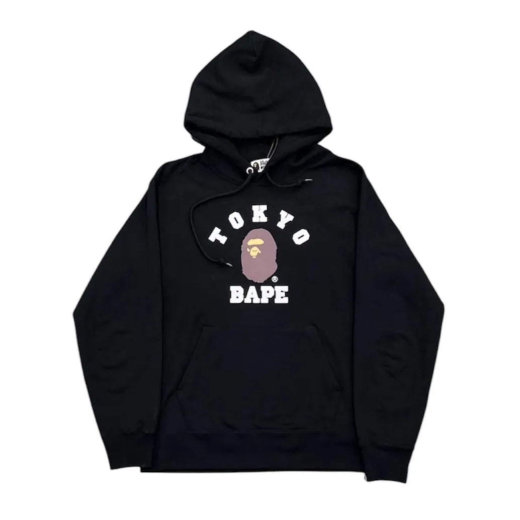 Bape Tokyo College Hoodie (Black) - Preowned