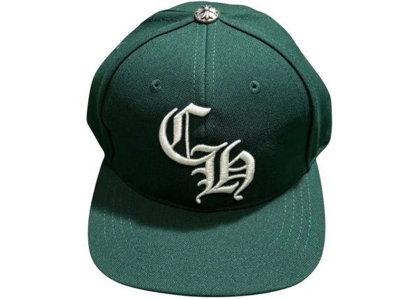 Chrome Hearts Essentials LA Exclusive Baseball Wool Cap Forest Green