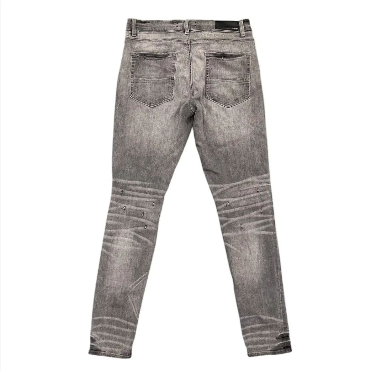 Amiri Broken Distressed Jean (Ash Grey) - Preowned