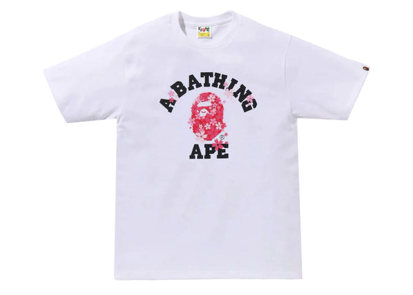 BAPE Sakura College Tee White - Preowned