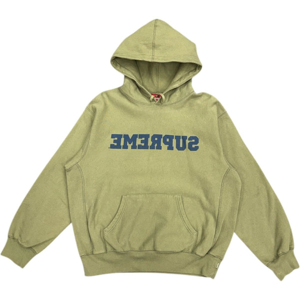 Supreme Reverse Hooded Sweatshirt (SS25) Dusty Olive - Preowned