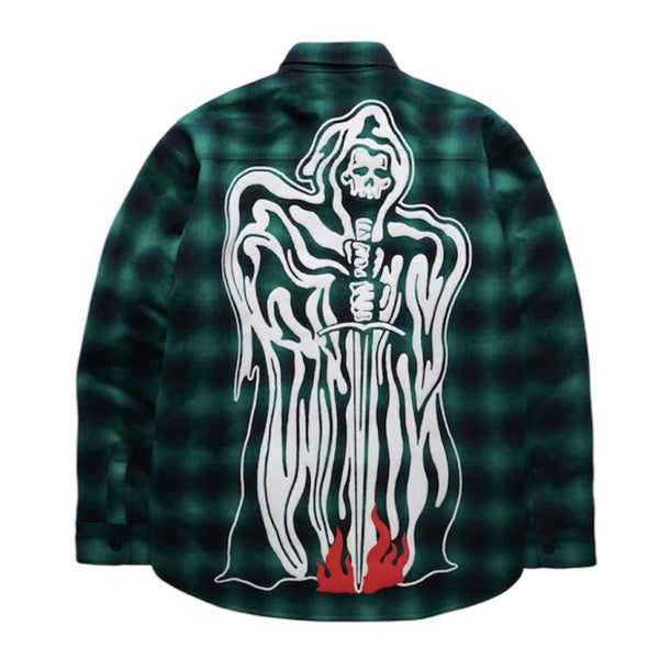 Warren Lotas Reaper With Sword Quilted Lined Flannel (Green)