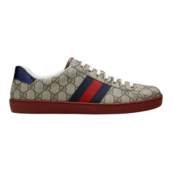 Gucci Ace GG Supreme Sneakers Beige - Preowned