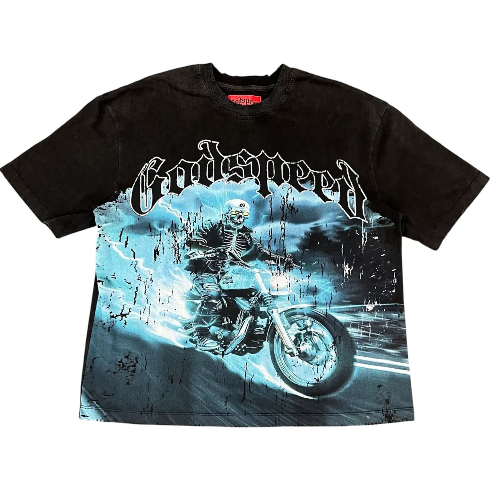 Godspeed Blu Flame Tee (Black) - Preowned