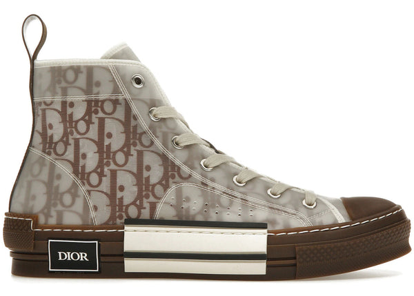 Dior B23 High Top Coffee White Dior Oblique - Preowned