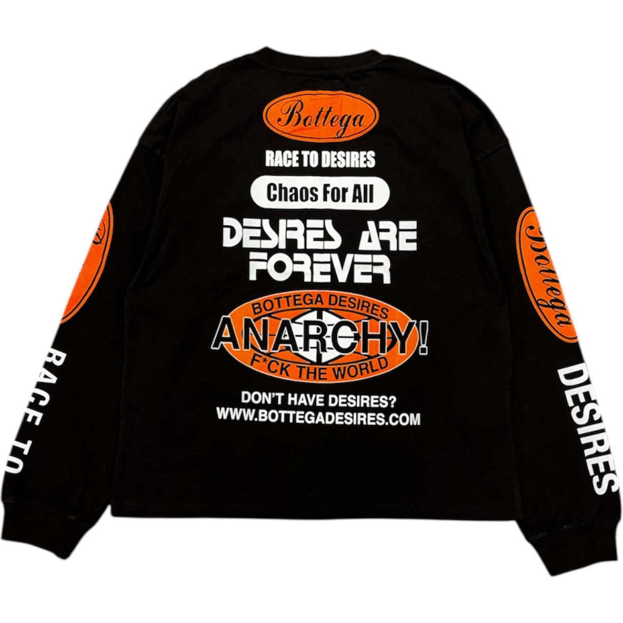 Bottega Desires Race to Desires L/S Tee (Black/Orange)