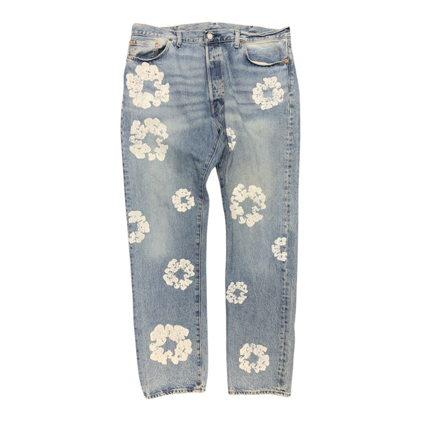 Denim Tears x Levi's Cotton Wreath Jean Light Wash - Preowned