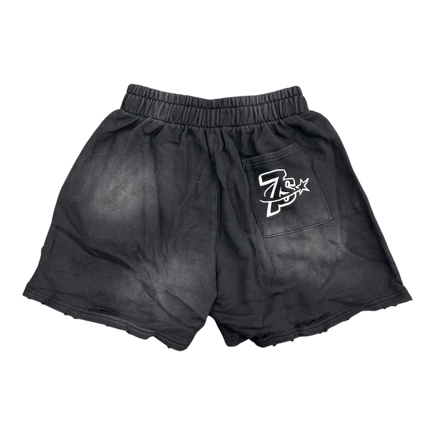 Triple 7's Booby Trap Logo Shorts (Black)