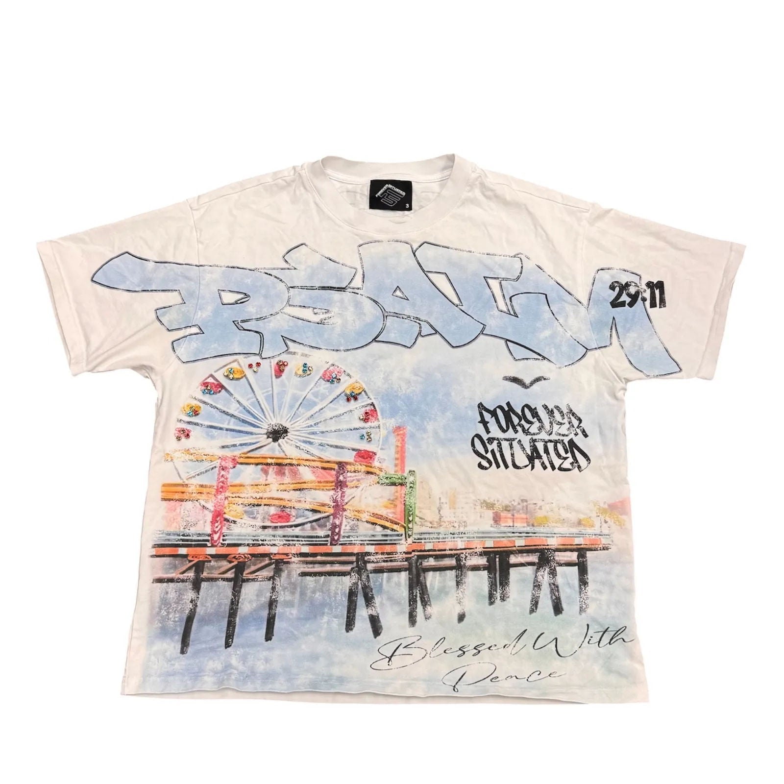 Forever Situated Psalms Tee (White) - Preowned