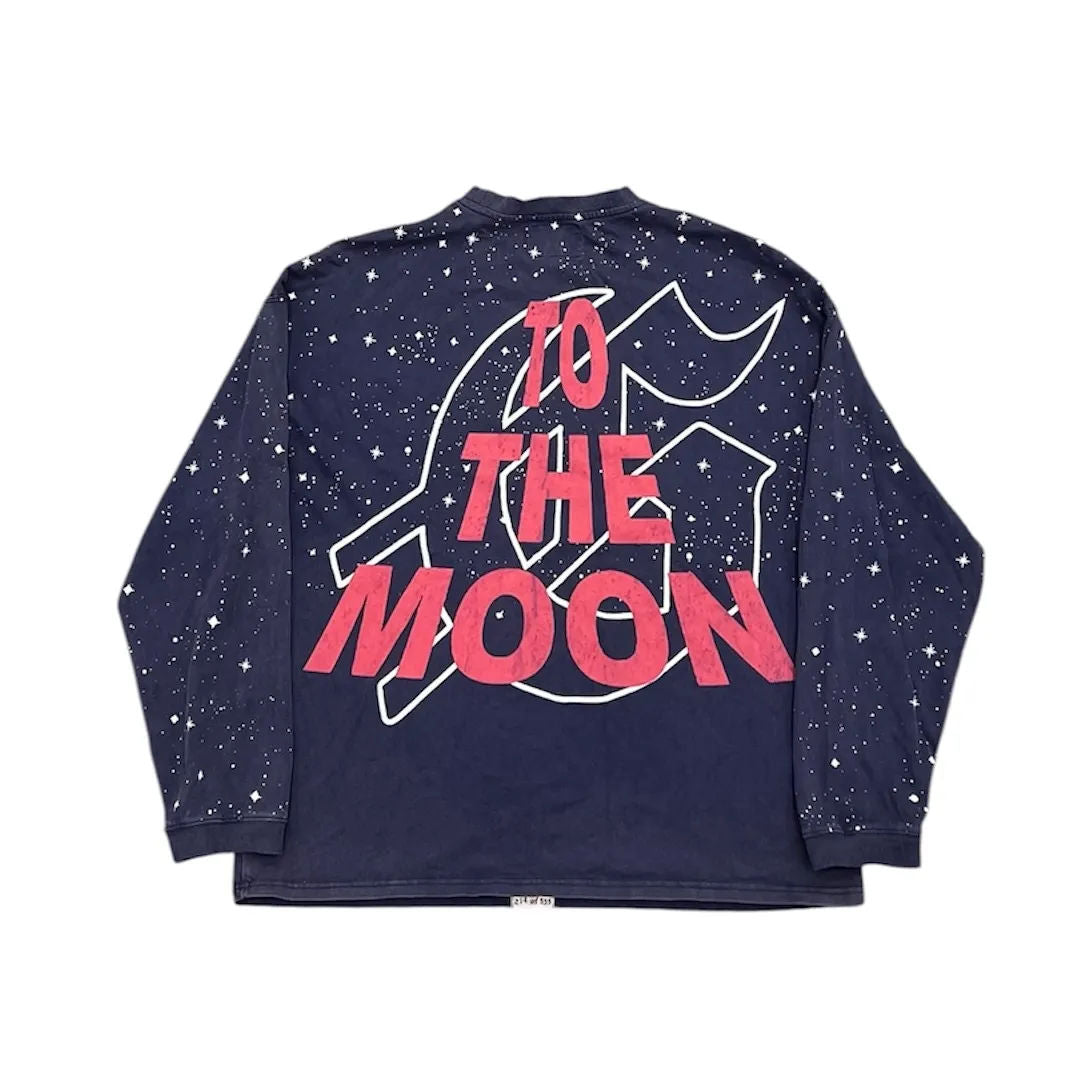 Godspeed No Looking Back Longsleeve Tee (Navy) - Preowned