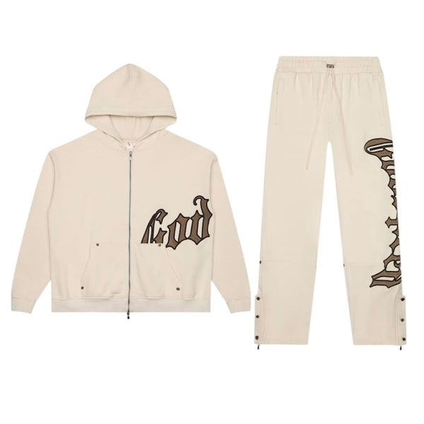 Godspeed OG Logo V2 Sweatsuit (Creme/Brolive)