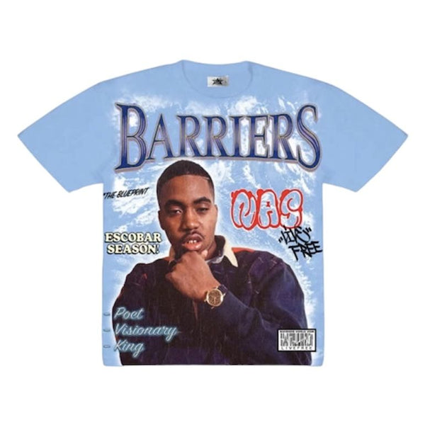 Barriers Nas Tee (Blue)