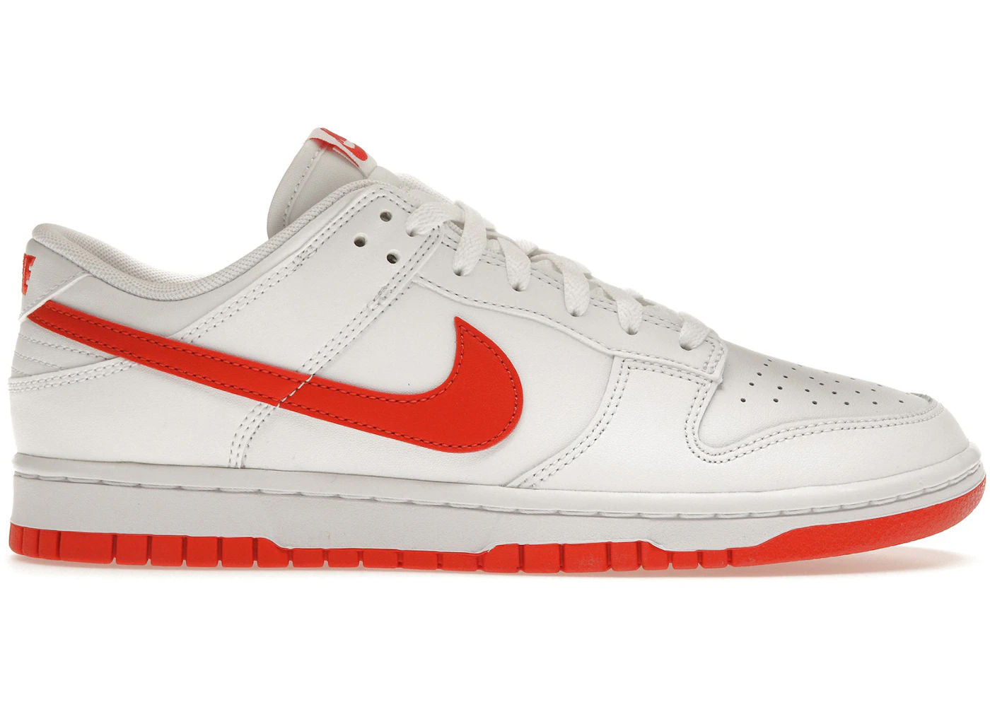 Nike Dunk Low Retro White Picante Red - Preowned