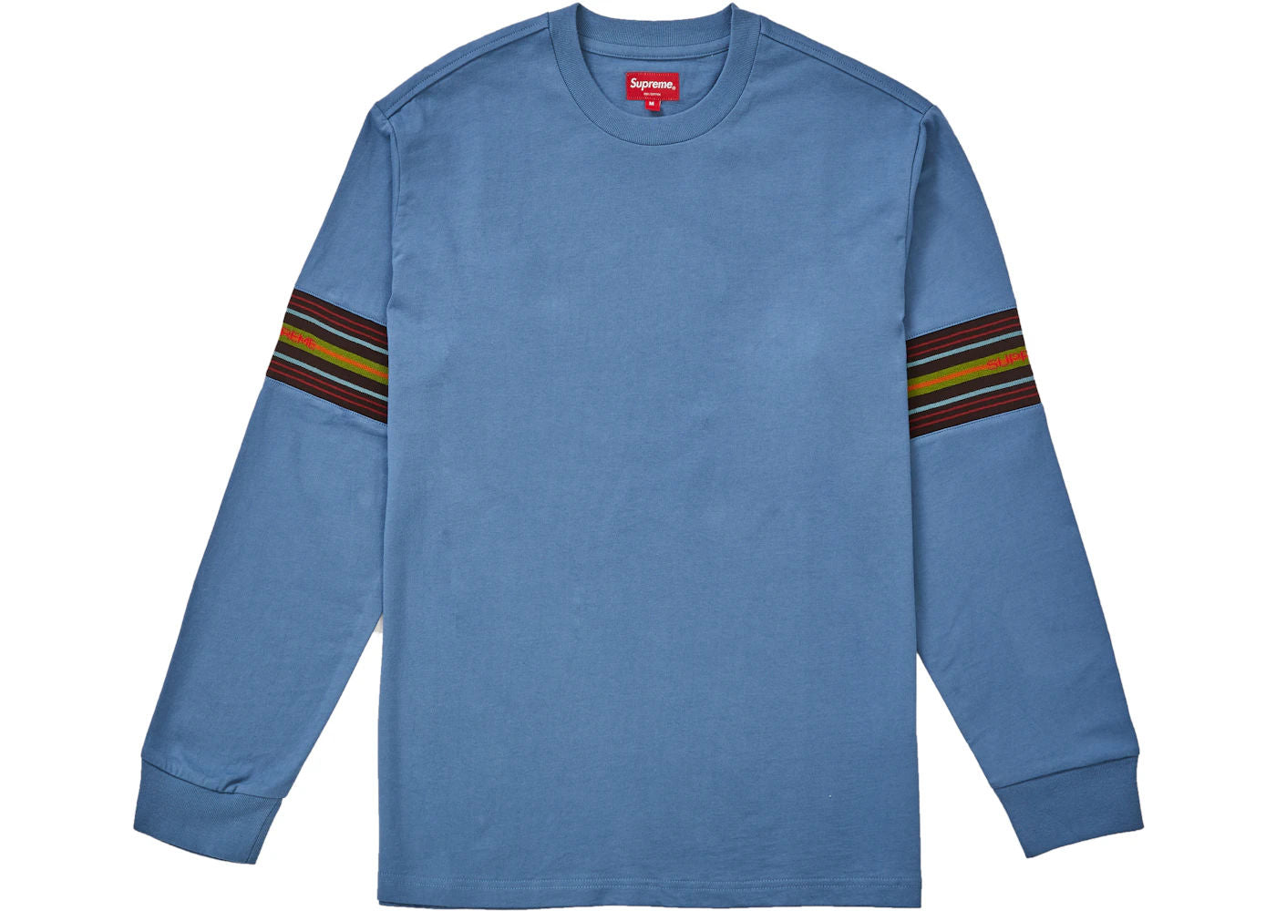 Supreme Knit Panel Stripe LS Top Slate - Preowned