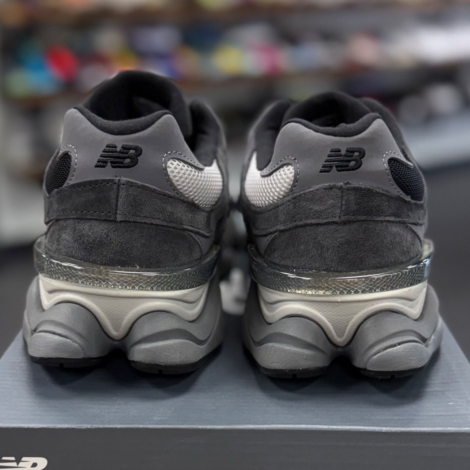 New Balance 9060 Black Castlerock Grey - Preowned