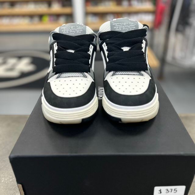 AMIRI MA-1 White Black Quad Monogram Debossed - Preowned