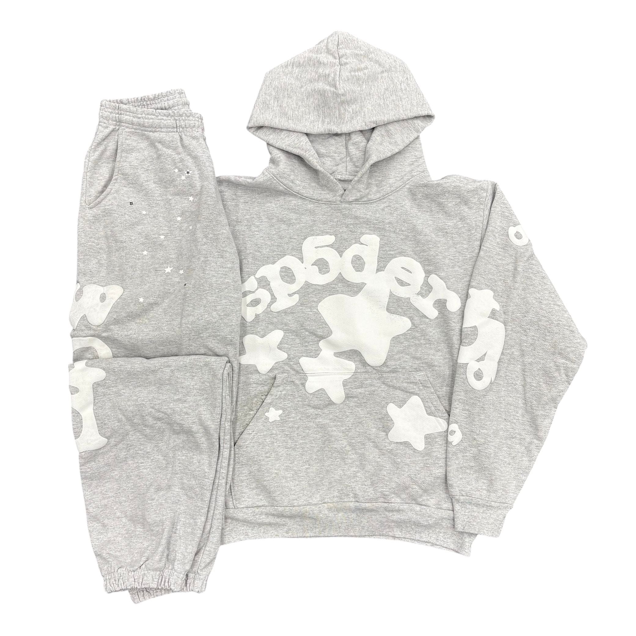 Sp5der Beluga Sweatsuit (Grey) - Preowned