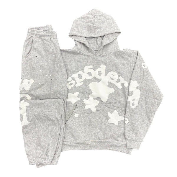 Sp5der Beluga Sweatsuit (Grey) - Preowned