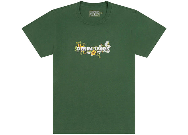 Denim Tears Floral Logo Tee Green